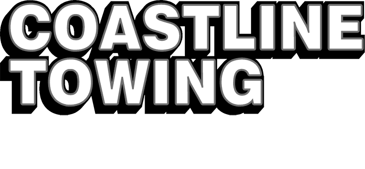 Coastline Towing and Transport logo black and white